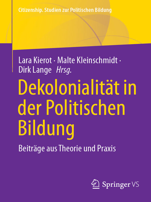 Title details for Dekolonialität in der Politischen Bildung by Lara Kierot - Available
